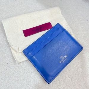 Valentino Garavani rockstud  leather card holder